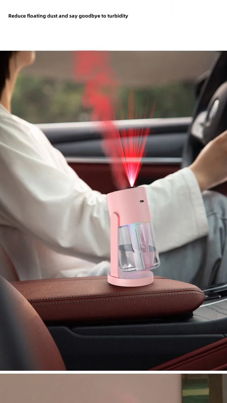 Star Projection Device Humidifier USB Ultrasonic Car Air Humidifier Household Hydrating Nebulizer - WILKYs