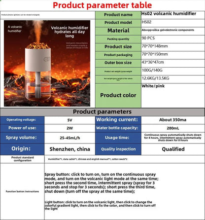 Star Projection Device Humidifier USB Ultrasonic Car Air Humidifier Household Hydrating Nebulizer - WILKYs