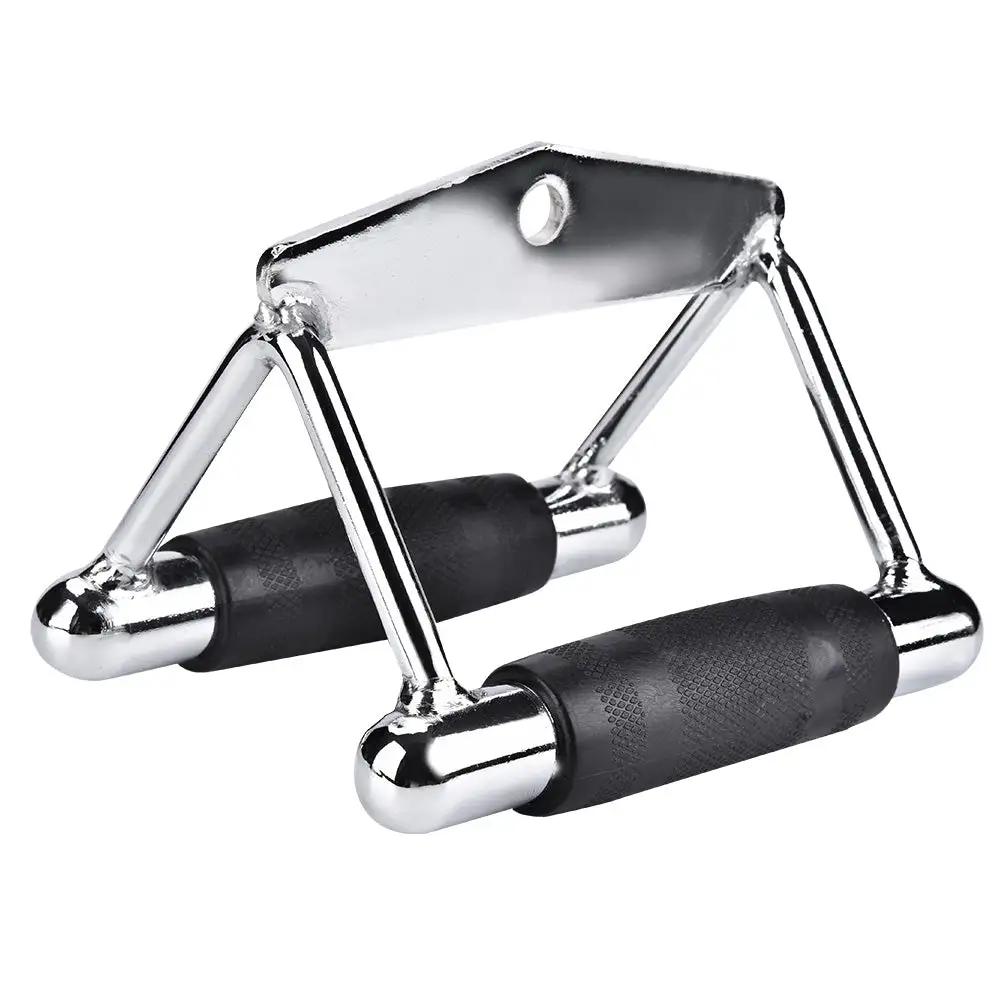 Steel Chinning Triangle Bar Handle Gym Training Exercise Cable Attachment for cable machines in home or gym training - WILKYs