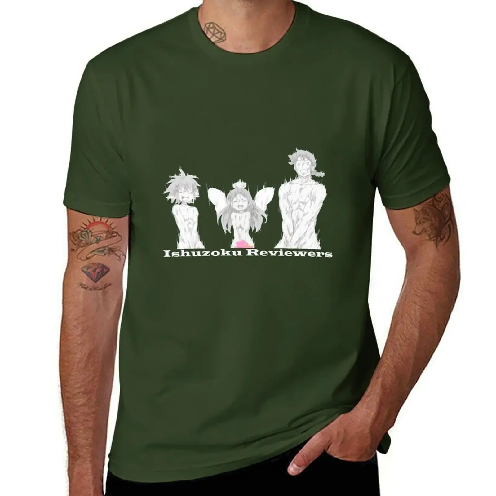 Men’s Oversized Graphic T-Shirt – Lightweight Summer Cotton, Pink Trio Design - WILKYs