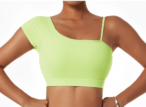 Summer Sexy Oblique Shoulder Yoga Clothes Tops - WILKYs