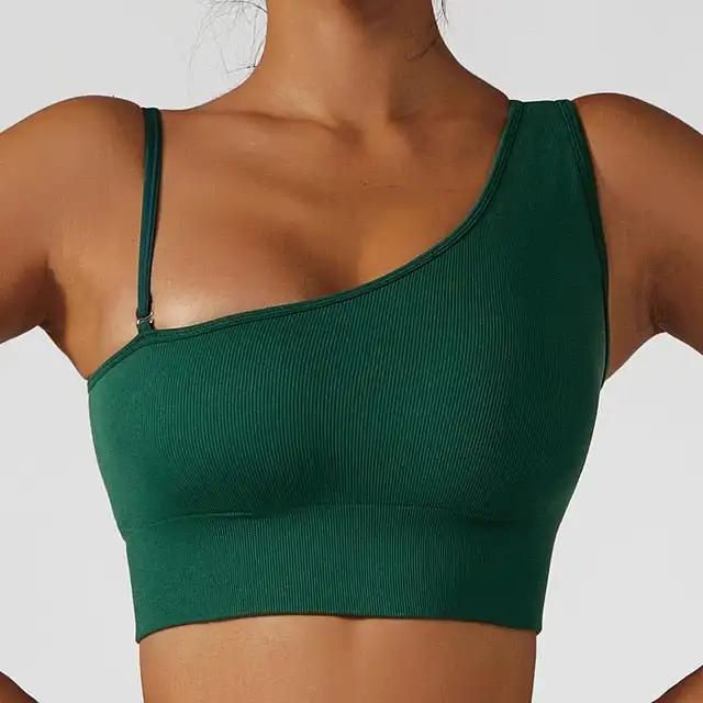 Summer Sexy Oblique Shoulder Yoga Clothes Tops - WILKYs