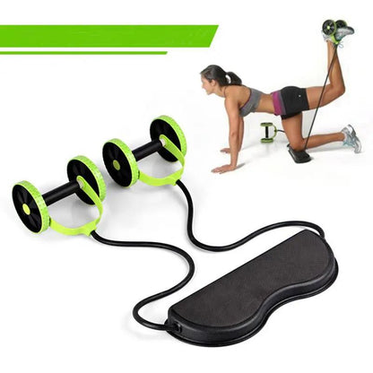 Tension Foldable Revoflex Xtreme Rally Multifunction Pull Rope Wheeled Health Abdominal Muscle Training Home Fitness Equipment - WILKYs