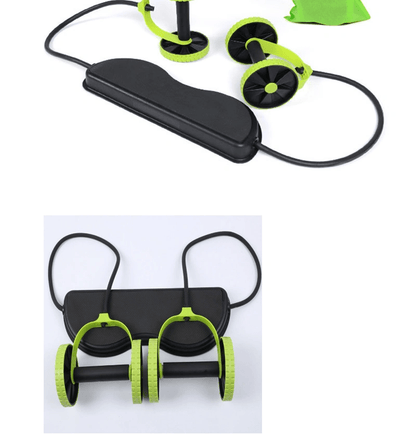 Tension Foldable Revoflex Xtreme Rally Multifunction Pull Rope Wheeled Health Abdominal Muscle Training Home Fitness Equipment - WILKYs