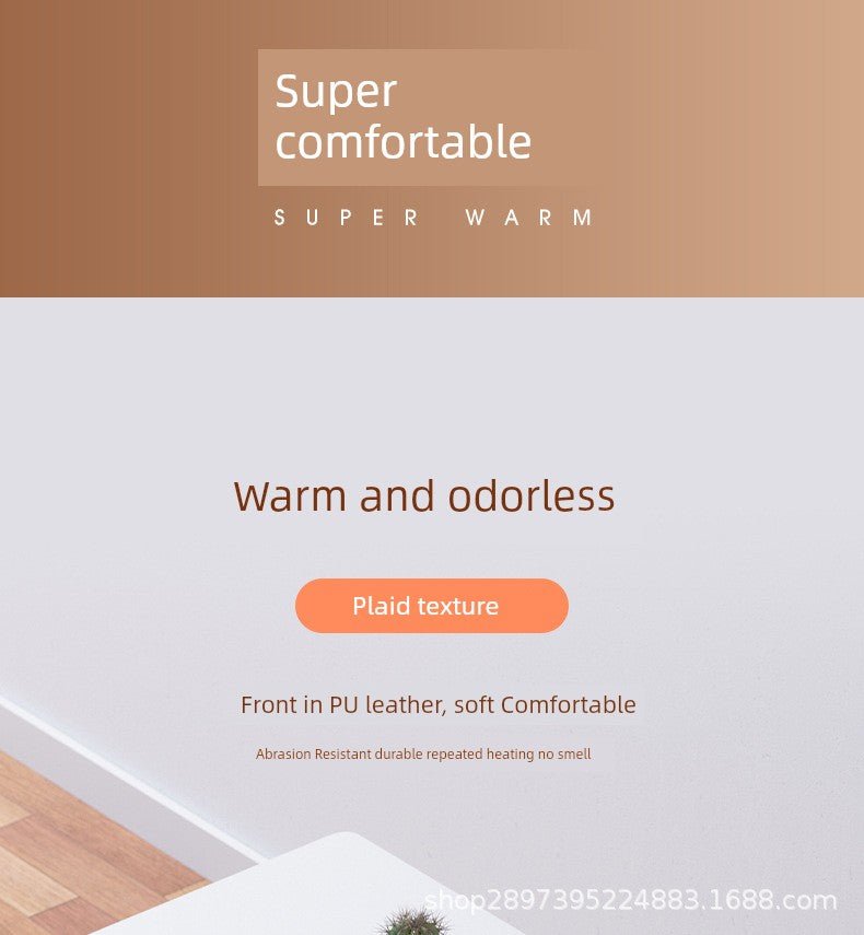 Thermostat Heating Table Mat Student Homework Large Digital Display Linen Heating Table Heating Mat Winter Waterproof Mouse Pad - WILKYs