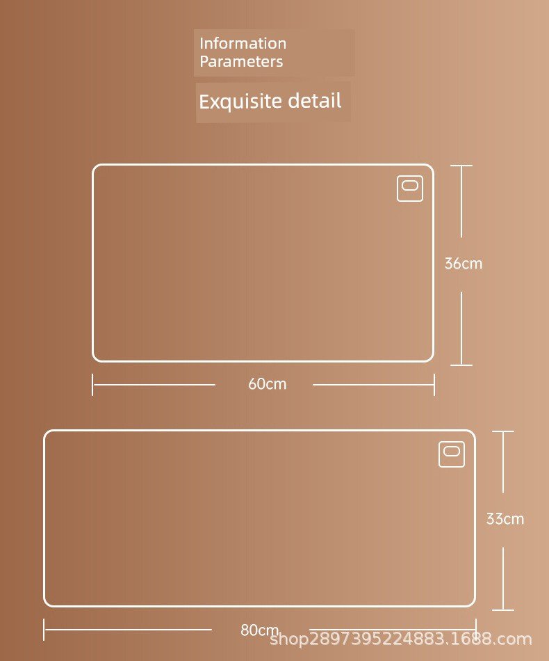 Thermostat Heating Table Mat Student Homework Large Digital Display Linen Heating Table Heating Mat Winter Waterproof Mouse Pad - WILKYs