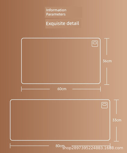 Thermostat Heating Table Mat Student Homework Large Digital Display Linen Heating Table Heating Mat Winter Waterproof Mouse Pad - WILKYs