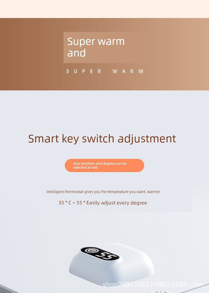 Thermostat Heating Table Mat Student Homework Large Digital Display Linen Heating Table Heating Mat Winter Waterproof Mouse Pad - WILKYs