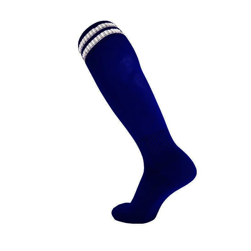Thickened Anti - Slip Professional Soccer Football Socks for Men Long Sleeve Kids Over Knee Student Striped Sports - WILKYs