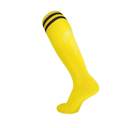 Thickened Anti - Slip Professional Soccer Football Socks for Men Long Sleeve Kids Over Knee Student Striped Sports - WILKYs