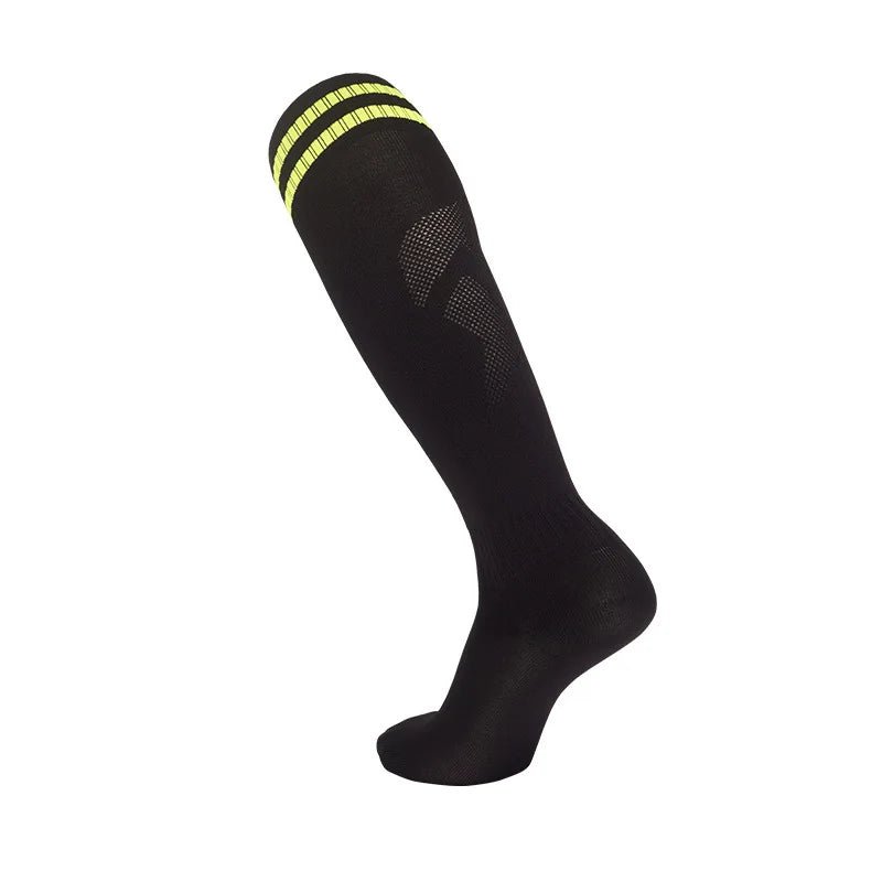 Thickened Anti - Slip Professional Soccer Football Socks for Men Long Sleeve Kids Over Knee Student Striped Sports - WILKYs