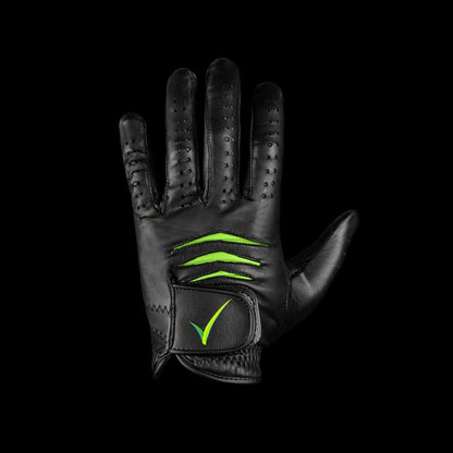 Through Touch Golf Glove - Black/Green - WILKYs