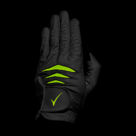 Through Touch Golf Glove - Black/Green - WILKYs