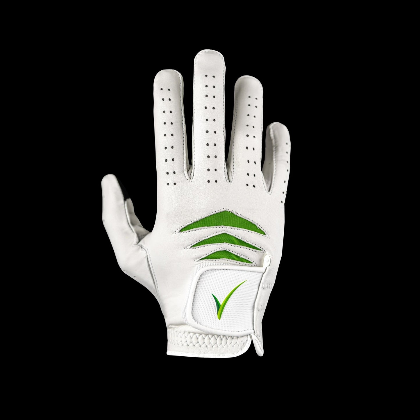 Through Touch Golf Glove - White/Green - WILKYs