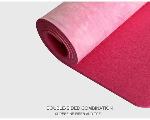 Tie - dyed Natural Rubber Yoga Mat Suede Sublimation Transfer Yoga Mat - WILKYs