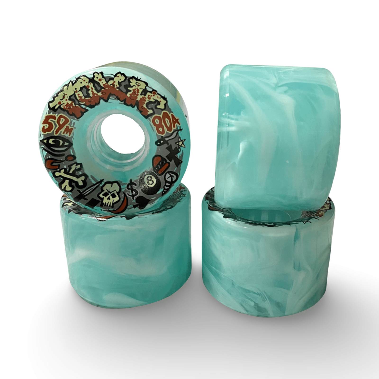 Toxic Team ALL - TERRAIN MED Wheels 59mm/80a - WILKYs