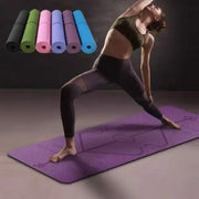 TPE Yoga Mat Non Slip Carpet Environmental Fitness 183*61cm - WILKYs