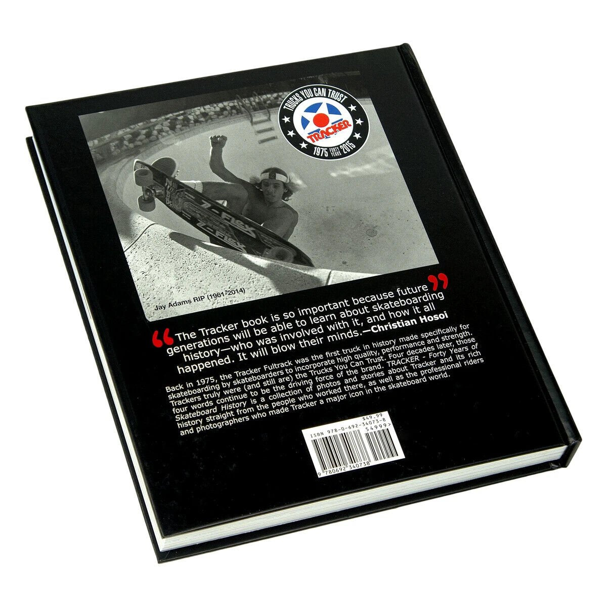 TRACKER HARDBACK BOOK – Forty Years of Skateboard History - AUTOGRAPHED - WILKYs