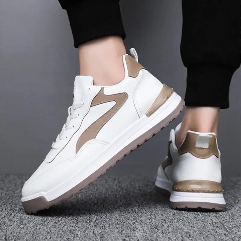 Trendy Lace - up Sneakers Casual Shoes Men's Fashion Versatile Round - toe Flat - soled Outdoor Casual Walking Running Shoes Students - WILKYs
