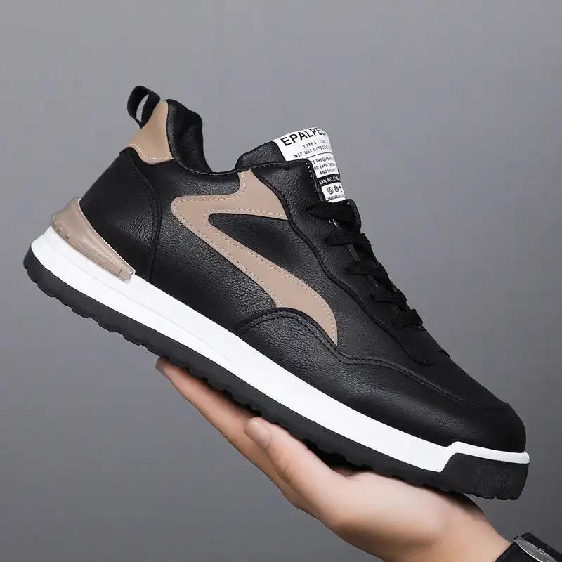 Trendy Lace - up Sneakers Casual Shoes Men's Fashion Versatile Round - toe Flat - soled Outdoor Casual Walking Running Shoes Students - WILKYs