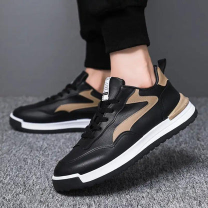 Trendy Lace - up Sneakers Casual Shoes Men's Fashion Versatile Round - toe Flat - soled Outdoor Casual Walking Running Shoes Students - WILKYs