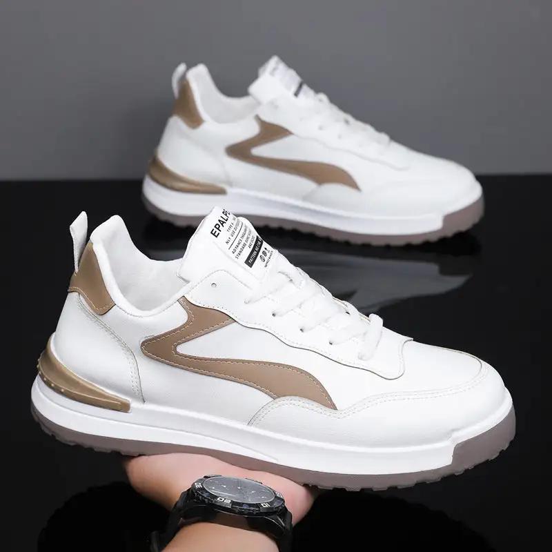 Trendy Lace - up Sneakers Casual Shoes Men's Fashion Versatile Round - toe Flat - soled Outdoor Casual Walking Running Shoes Students - WILKYs