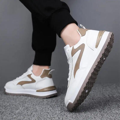 Trendy Lace - up Sneakers Casual Shoes Men's Fashion Versatile Round - toe Flat - soled Outdoor Casual Walking Running Shoes Students - WILKYs