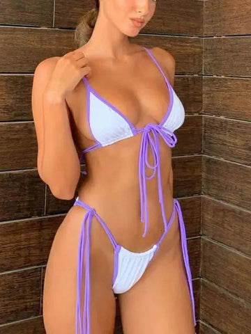 Triangle Double - Sided Bikini Set – Adjustable & Chic Swimwear - WILKYs