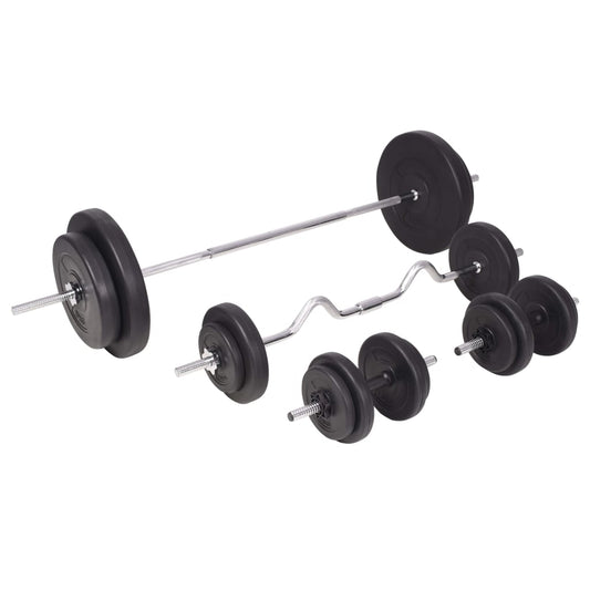 vidaXL Barbell and Dumbbell Set 198.4 lb - WILKYs