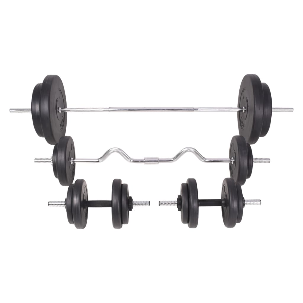 vidaXL Barbell and Dumbbell Set 198.4 lb - WILKYs