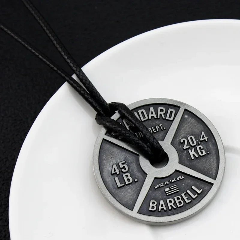 Weightlifting Barbell Pendant Gym Necklace for Men - WILKYs