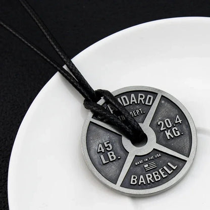 Weightlifting Barbell Pendant Gym Necklace for Men - WILKYs