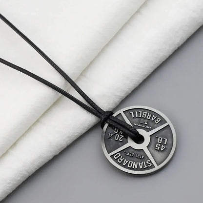 Weightlifting Barbell Pendant Gym Necklace for Men - WILKYs