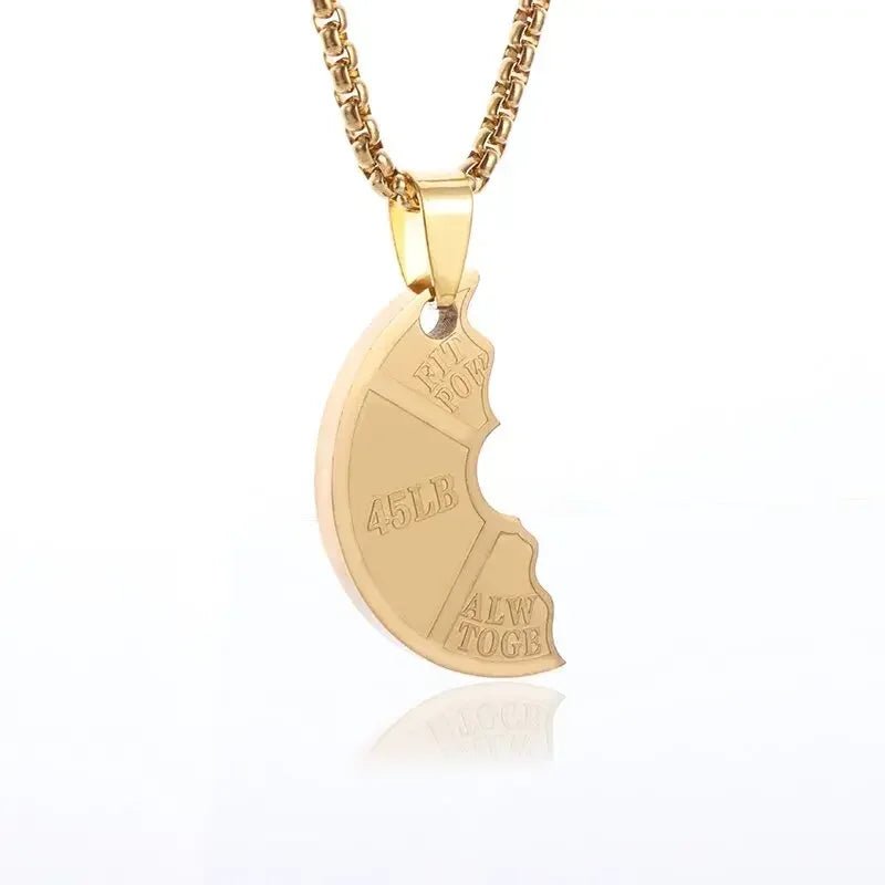 Weightlifting Plate Pendant Necklace for Men - WILKYs