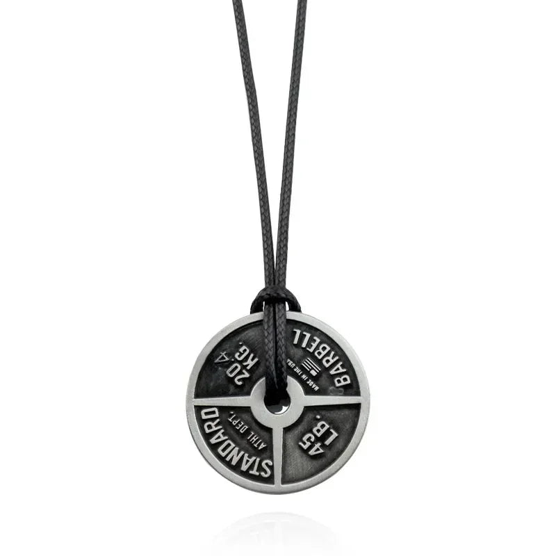 Weightlifting Plate Pendant Necklace for Men - WILKYs