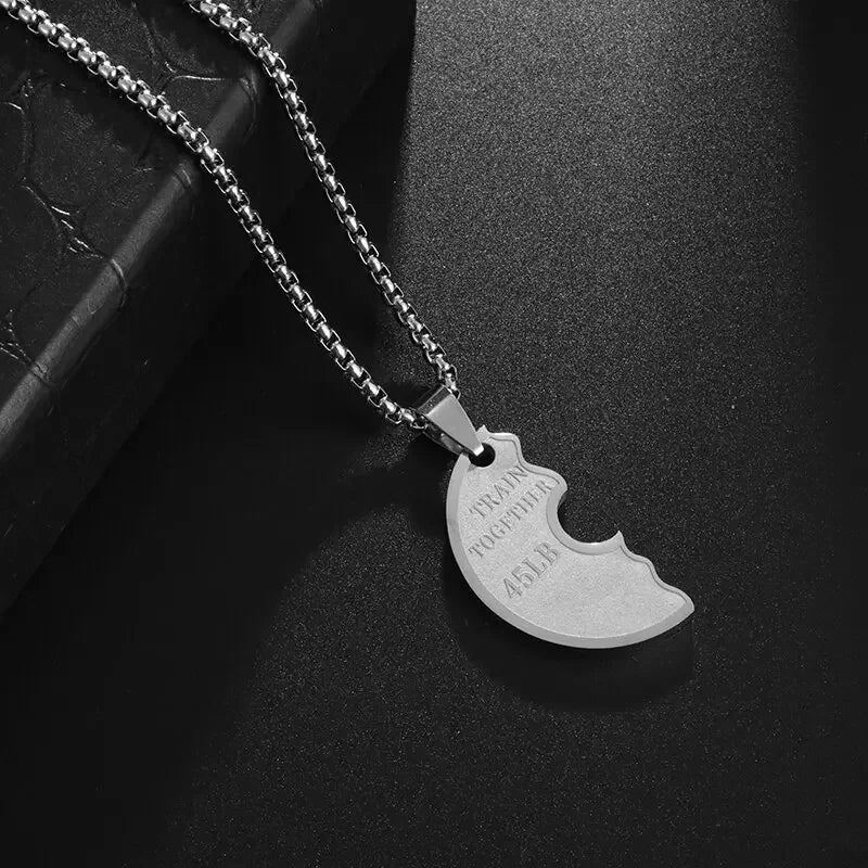 Weightlifting Plate Pendant Necklace for Men - WILKYs