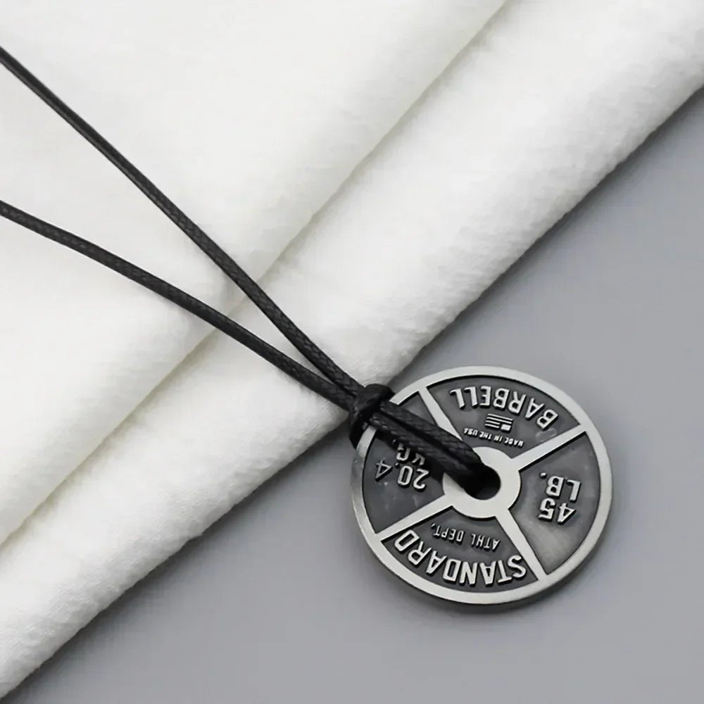 Weightlifting Plate Pendant Necklace for Men - WILKYs