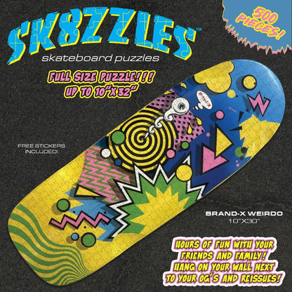 Weirdo Sk8zzle Skateboard Puzzle 12"x34" - WILKYs