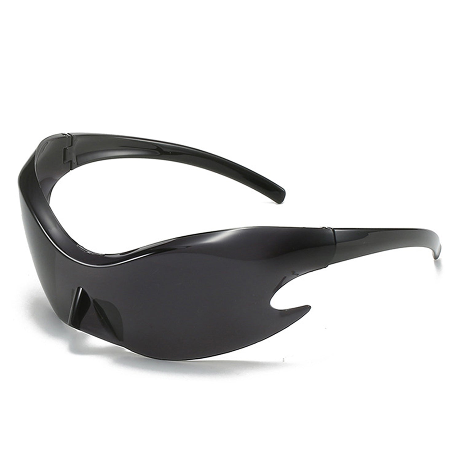 Whiestan - Futuristic Mirrored Sleek Wrap Around Sports Sunglasses - WILKYs