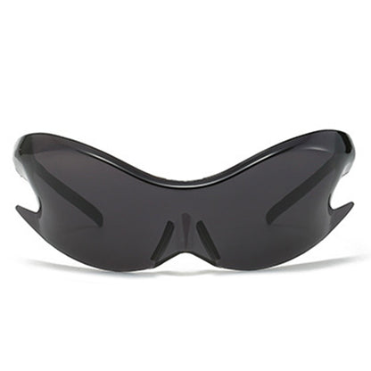Whiestan - Futuristic Mirrored Sleek Wrap Around Sports Sunglasses - WILKYs