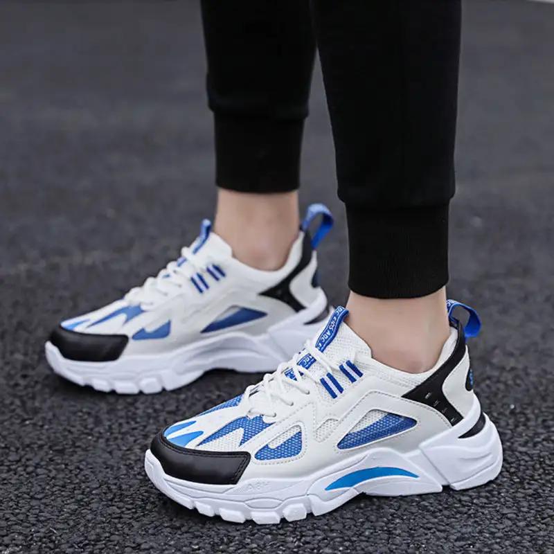 White Sneakers Men Non Slip Walking Running Shoes Sports - WILKYs