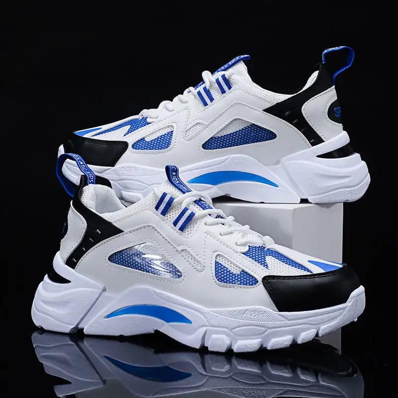 White Sneakers Men Non Slip Walking Running Shoes Sports - WILKYs