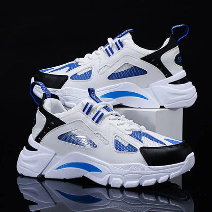 White Sneakers Men Non Slip Walking Running Shoes Sports - WILKYs