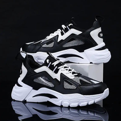 White Sneakers Men Non Slip Walking Running Shoes Sports - WILKYs