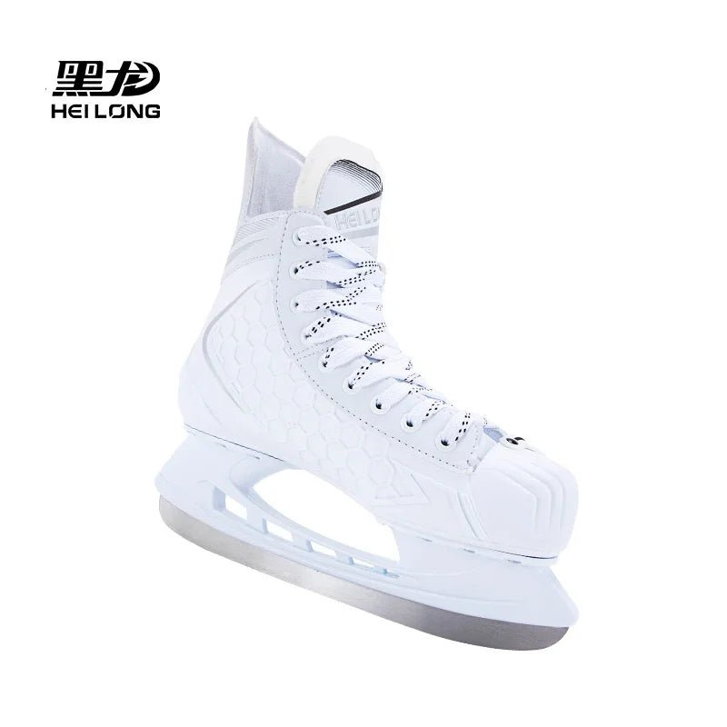 Winter Professional Ice Hockey Skating Shoes EU28 - 45 PU Thermal Thicken Hive Skake Shoes with Ice Blade for Adult Kids Beginner - WILKYs