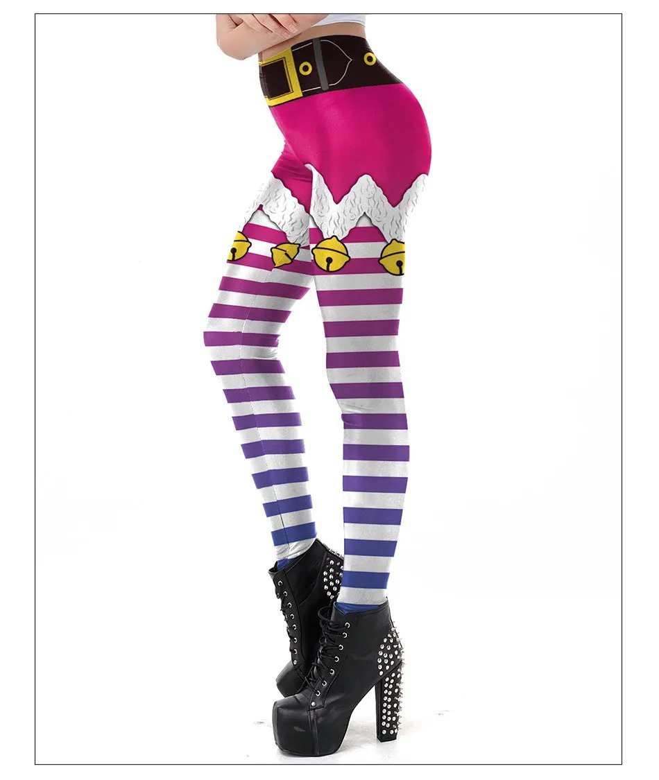 Women's Digital Printed Leggings Europe And America Christmas - WILKYs
