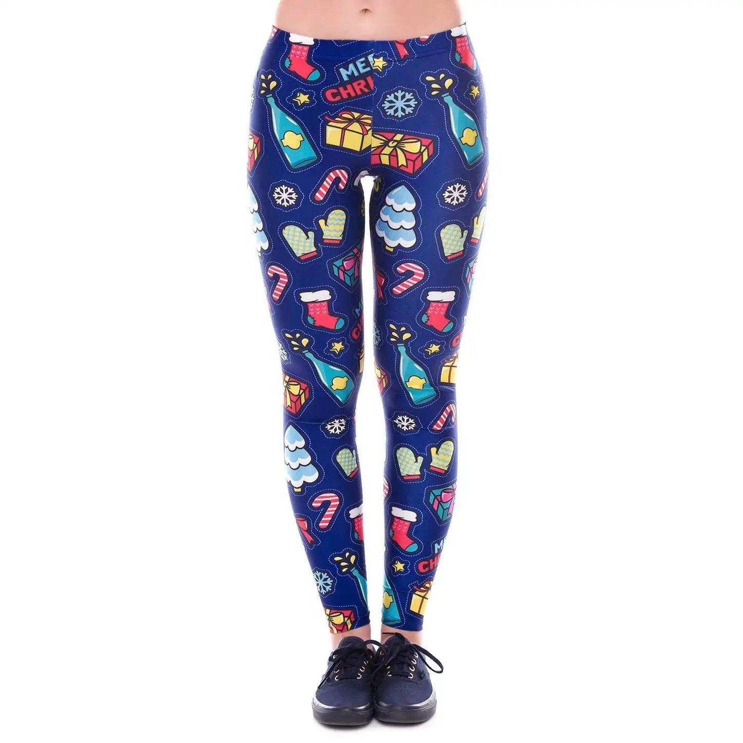 Women's Digital Printed Leggings Europe And America Christmas - WILKYs