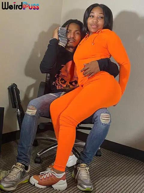 Women's Hooded Athleisure Set – Sporty Tops & Stretch Leggings - WILKYs