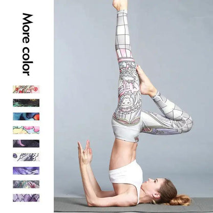 Women's Outdoor Sport Yoga Printed Leggings - WILKYs