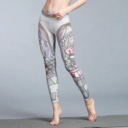 Women's Outdoor Sport Yoga Printed Leggings - WILKYs